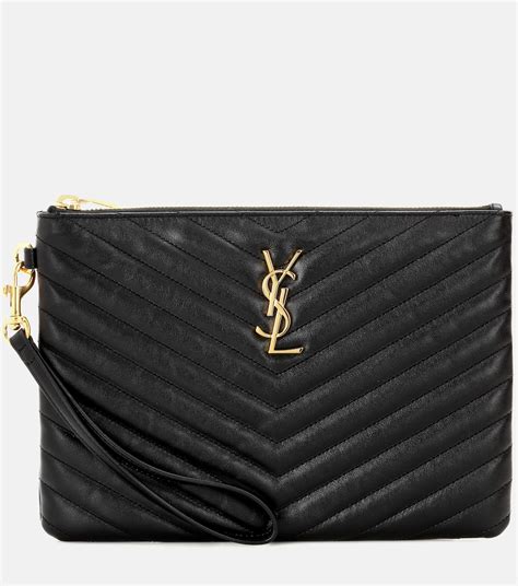 saint laurent quilted pouch